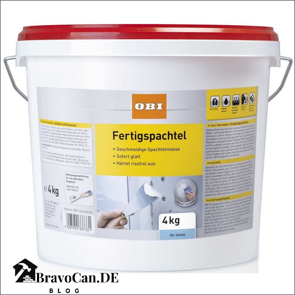 Wie lange muss Spachtelmasse trocknen Tipps und Tricks