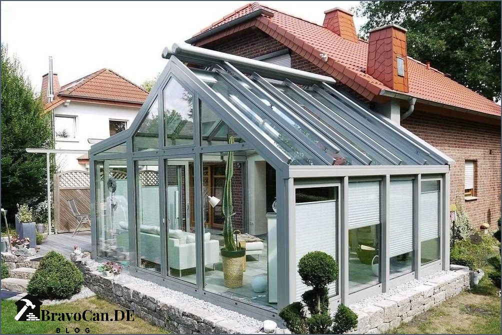 Wintergarten aus Holz und Glas Perfekte Kombination für gemütliche Wintertage