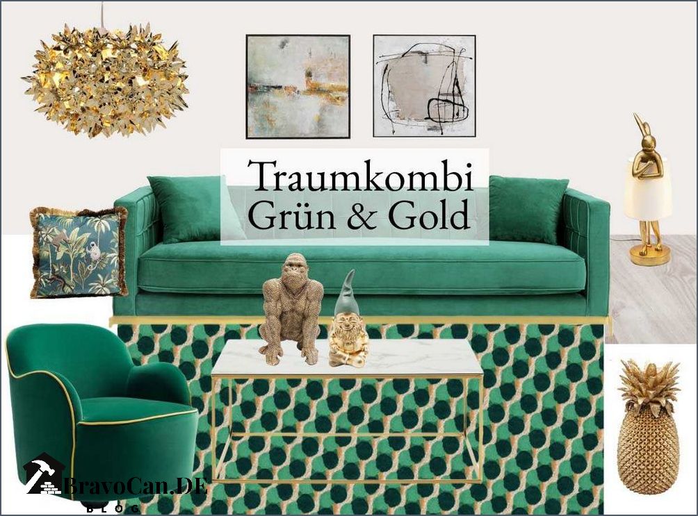 Wohnzimmer grün grau Tipps und Ideen für die perfekte Farbkombination