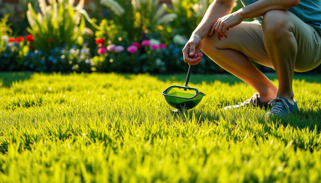 Rasen düngen im Sommer