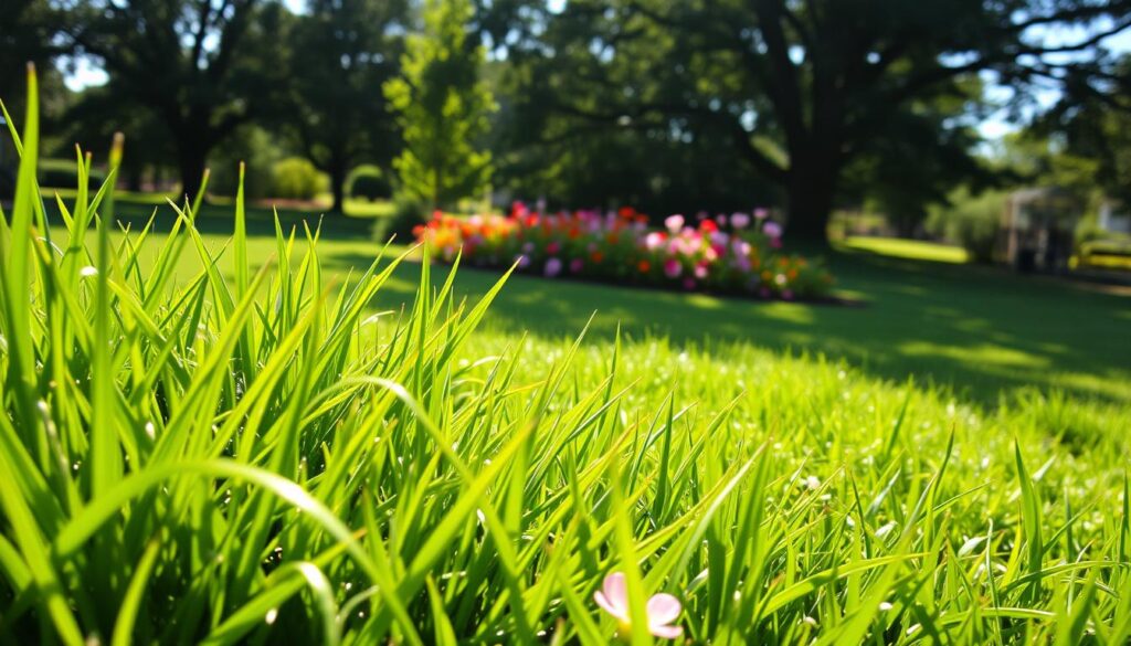 Rasenpflege im Sommer