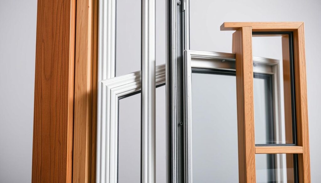 Materialien für Fensterrahmen